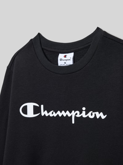 CHAMPION Sweatshirt mit Label-Print Black 2