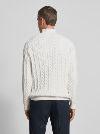 Drykorn Gebreide pullover met opstaande kraag, model 'EDDARD' Offwhite - 5