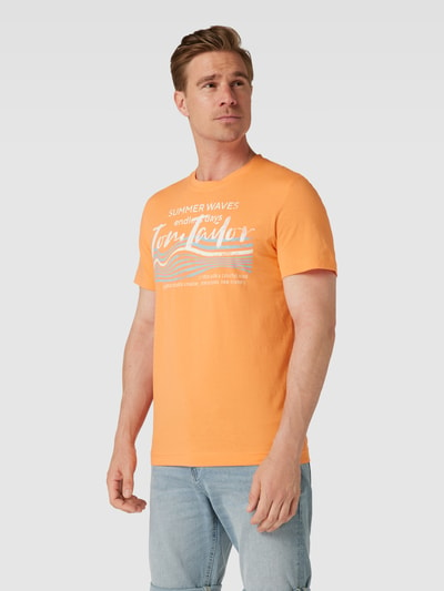 Tom Tailor T-Shirt mit Logo-Print Orange 4