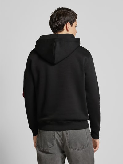 Alpha Industries Hoodie met labelprint Zwart - 5