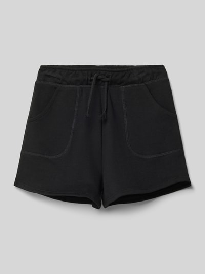 Mango Regular Fit Sweat-Bermudas mit elastischem Bund Black 1