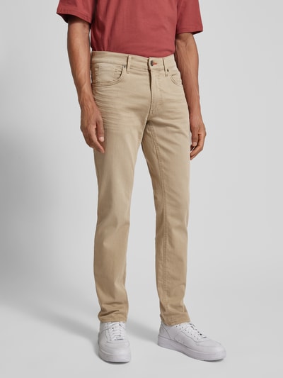 Brax Straight fit jeans met stretch, model 'CHUCK' Beige - 4