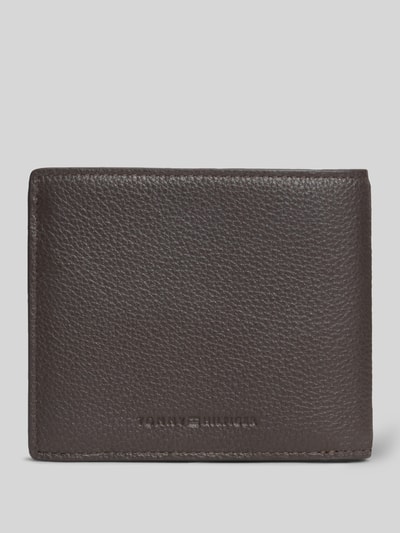 Tommy Hilfiger Portemonnaie aus echtem Leder Dunkelbraun 3