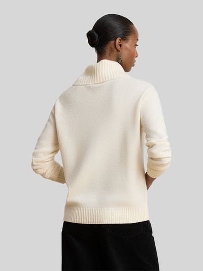 Lauren Ralph Lauren Pullover aus Kaschmir mit Logo-Schriftzug Ecru 5