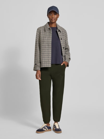 Gant Sweatpants met logostitching Donkergroen - 1