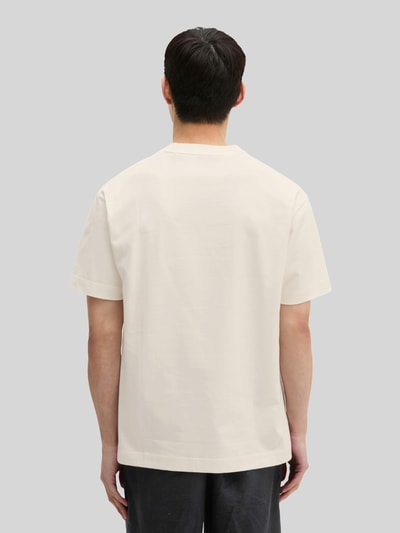 Marc O'Polo Loose Fit T-Shirt aus reiner Baumwolle Offwhite 5