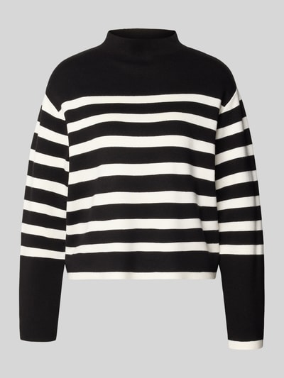 Jake*s Collection Relaxed Fit Pullover aus Viskose-Mix  Black 1