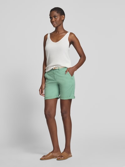 Tom Tailor Regular Fit Chinoshorts aus Baumwoll-Mix Mint 1