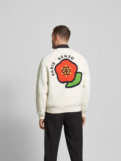 Kenzo Cardigan in Strick-Optik Offwhite 5