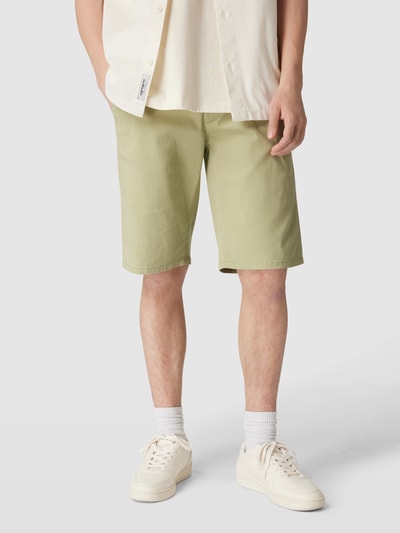 Only & Sons Korte chino met riem, model 'WILL' Lichtgroen - 4