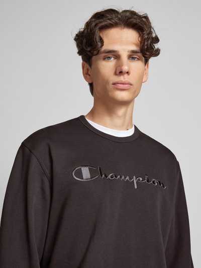 CHAMPION Sweatshirt met labelstitching Antraciet - 3