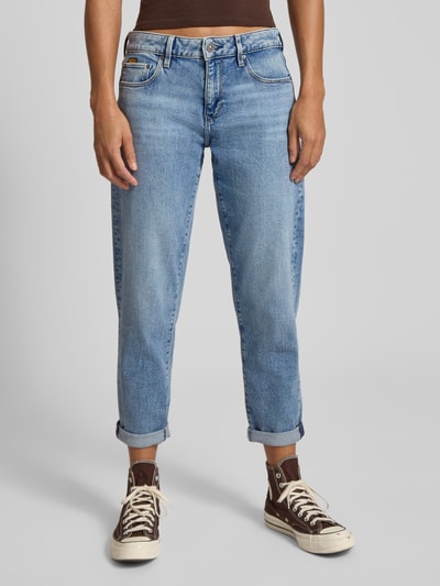 G-Star Raw Jeansy o kroju straight fit z naszywką z logo model ‘Kate’ Błękitny 4