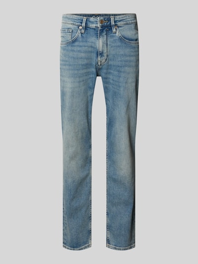 s.Oliver RED LABEL Jeansy o kroju regular fit tapered z mieszanki bawełny model 'MAURO' Jasnoniebieski 1