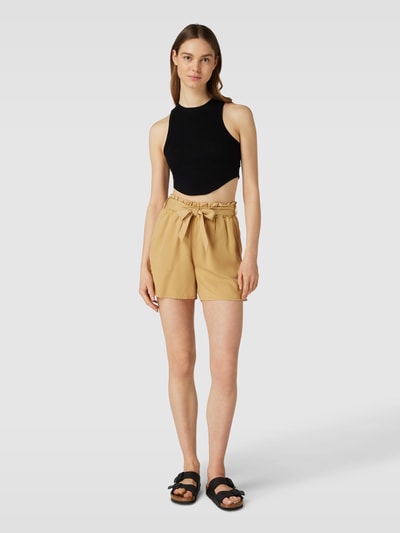 Tom Tailor Denim Shorts mit Stoffgürtel Sand 1