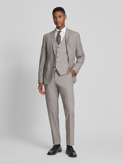 s.Oliver BLACK LABEL Regular Fit Anzughose mit Viskose-Anteil Hellbraun 1