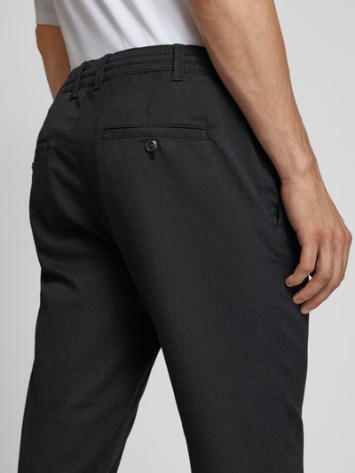 MCNEAL Tapered Fit Chino mit Tunnelzug Black 3