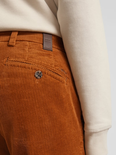 Mmx Slim fit corduroy broek met achterzakken, model 'Lupus' Camel - 3