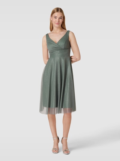 TROYDEN COLLECTION Cocktailkleid in Wickel-Optik Mint 4