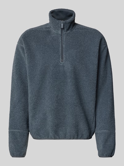 JAKE*S STUDIO MEN Sweatshirt met schipperskraag Rookblauw - 2