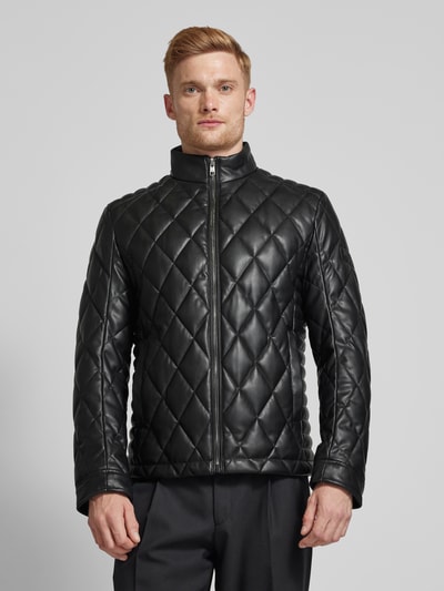 MCNEAL  Jacke in Leder-Optik mit Steppnähten Black 4