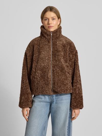 Jake*s Casual Kurtka z futerka Ciemnobrązowy 4