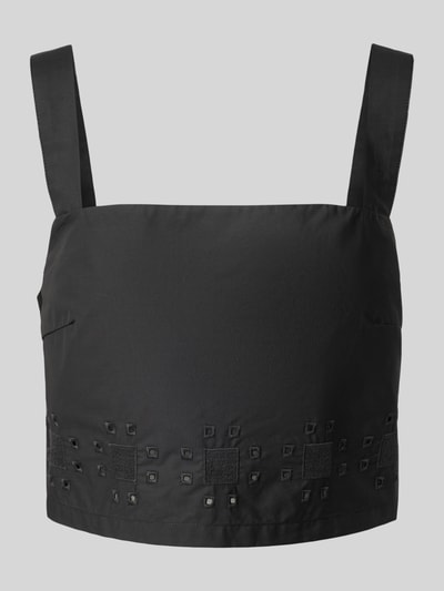 P&C* curated by Anna Schürrle Regular Fit Blusentop mit Lochstickerei Black 2