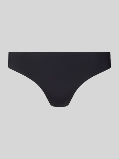 Produktfoto, String aus Microfaser ohne Nähte von Jake*s Casual, Schwarz, glatte Oberfläche, Material-Mix mit Stretch-Anteil, Körpernaher-Schnitt