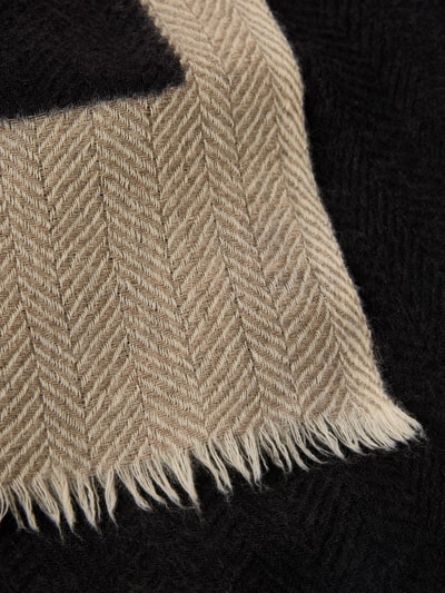 altea Sjaal van een mix van wol en kasjgora met visgraatmotief  - 2