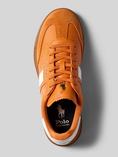Polo Ralph Lauren Sneakersy skórzane ze sznurowaniem model ‘HTR Aera’ Pomarańczowy 3