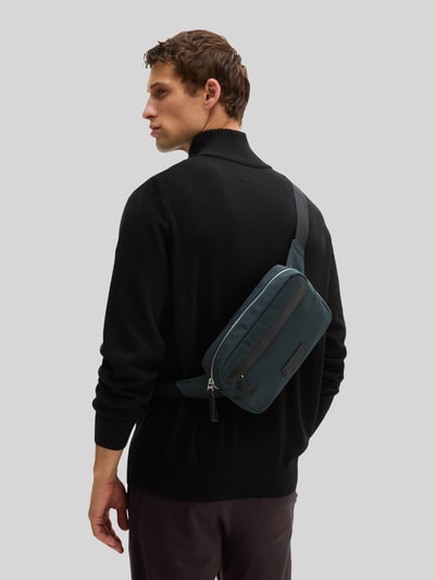 Marc O'Polo Saszetka nerka z paskiem crossbody z czystej bawełny Ciemnoszary 1