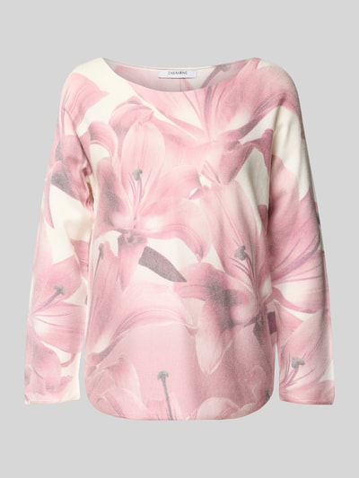 ZABAIONE Langarmshirt aus Viskose-Mix mit Rundhalsausschnitt Altrosa 2