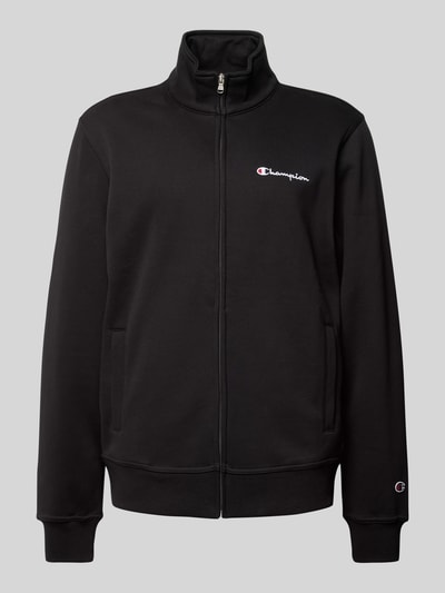 CHAMPION Sweatjacke mit Label-Stitching Black 2