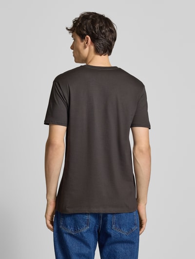 Alpha Industries T-Shirt mit Label-Print und Rundhalsausschnitt Anthrazit 5