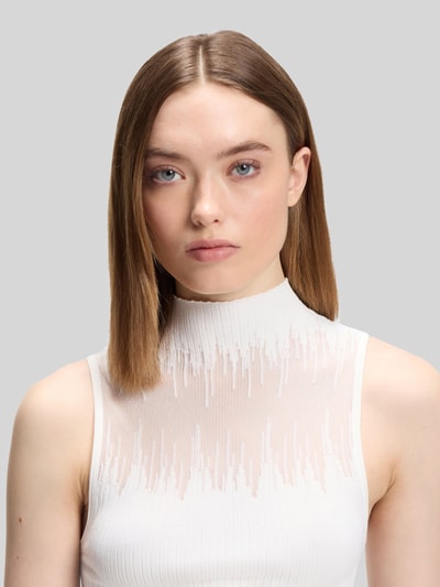 HUGO Slim Fit Top aus Viskose-Mix Modell 'Sieffy' Offwhite 3