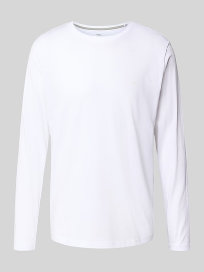 Fynch-Hatton Bluzka z długim rękawem i detalem z logo Biały 2