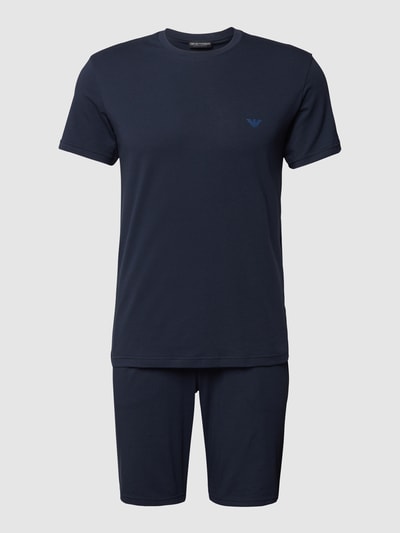 Emporio Armani Pyjama mit Label-Details Dunkelblau 2