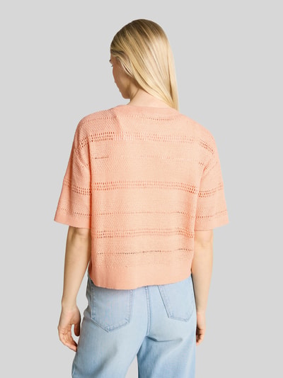 Tom Tailor Denim Relaxed Fit Pullover in Strickoptik Apricot 5