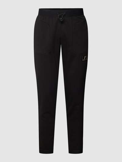 EA7 Emporio Armani Sweatpants mit Label-Patch Black 2