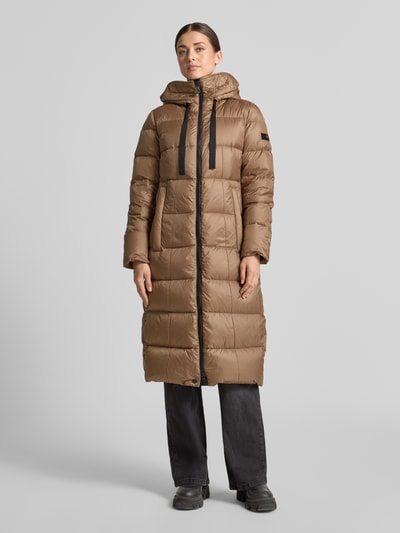 Peuterey lange donsjas met capuchon model 'NUNKI' Camel - 4