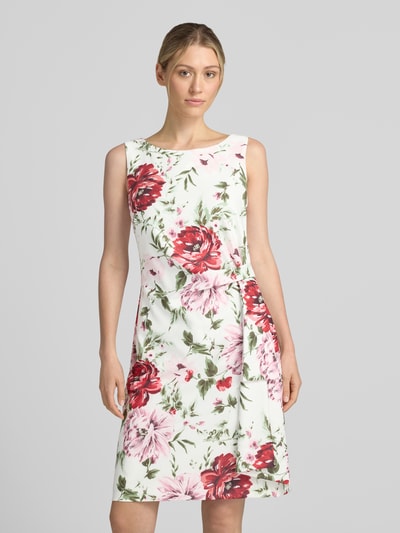 Vera Mont Getailleerde cocktailjurk met all-over motief Roze - 4