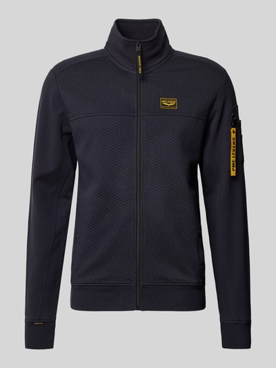 PME Legend Bluza rozpinana z fakturowanym wzorem Granatowy 2