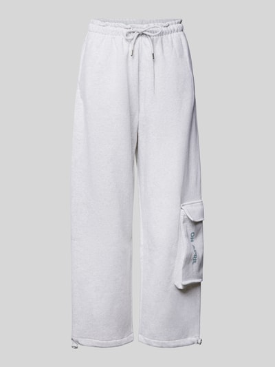 OH APRIL Relaxed Fit Sweatpants mit Cargotasche Mittelgrau Melange 1