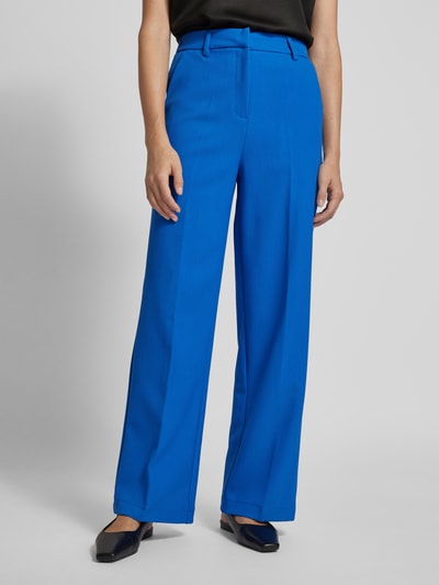 YAS Wide leg stoffen broek met elastische band, model 'LIKKA' Blauw - 4