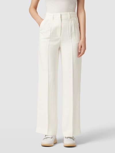 Smith and Soul Stoffen broek met persplooien Offwhite - 4