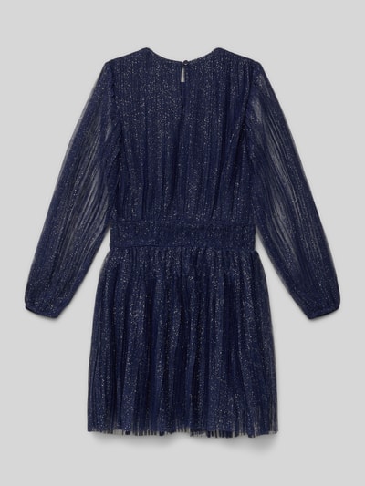 DANAMADE Minijurk met ronde hals Marineblauw - 3