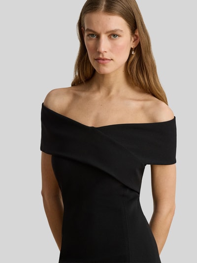 Lauren Ralph Lauren Nauwsluitende cocktailjurk met carmenhals Zwart - 3