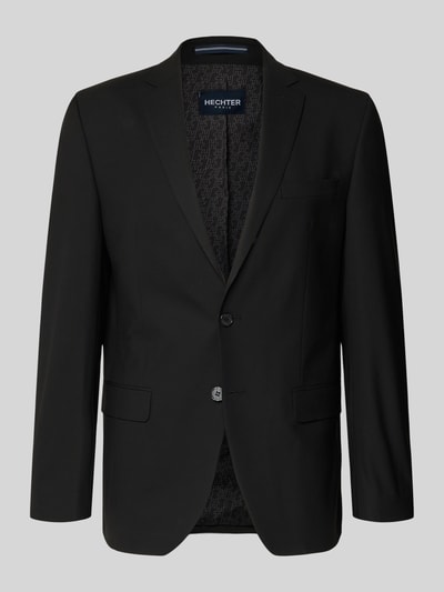 HECHTER PARIS 2-Knopf-Sakko mit Brustleistentasche Modell 'Modern' Black 2