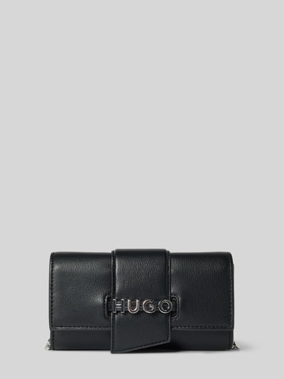 HUGO Clutch met labelapplicatie van metaal, model 'MEL 2.0'  - 2