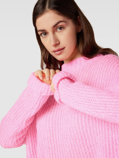 Frogbox Strickpullover mit Stehkragen Pink 3