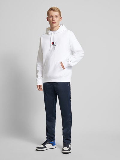 CHAMPION Hoodie mit Label-Stitching Weiss 1